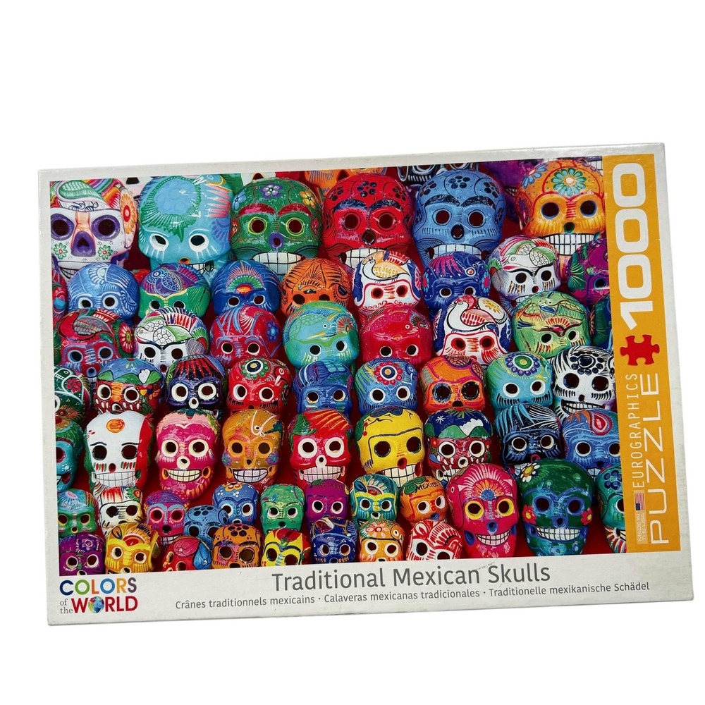 Eurographics Colors Of The World Traditional Mexican Skulls 1000 Pieces Puzzle